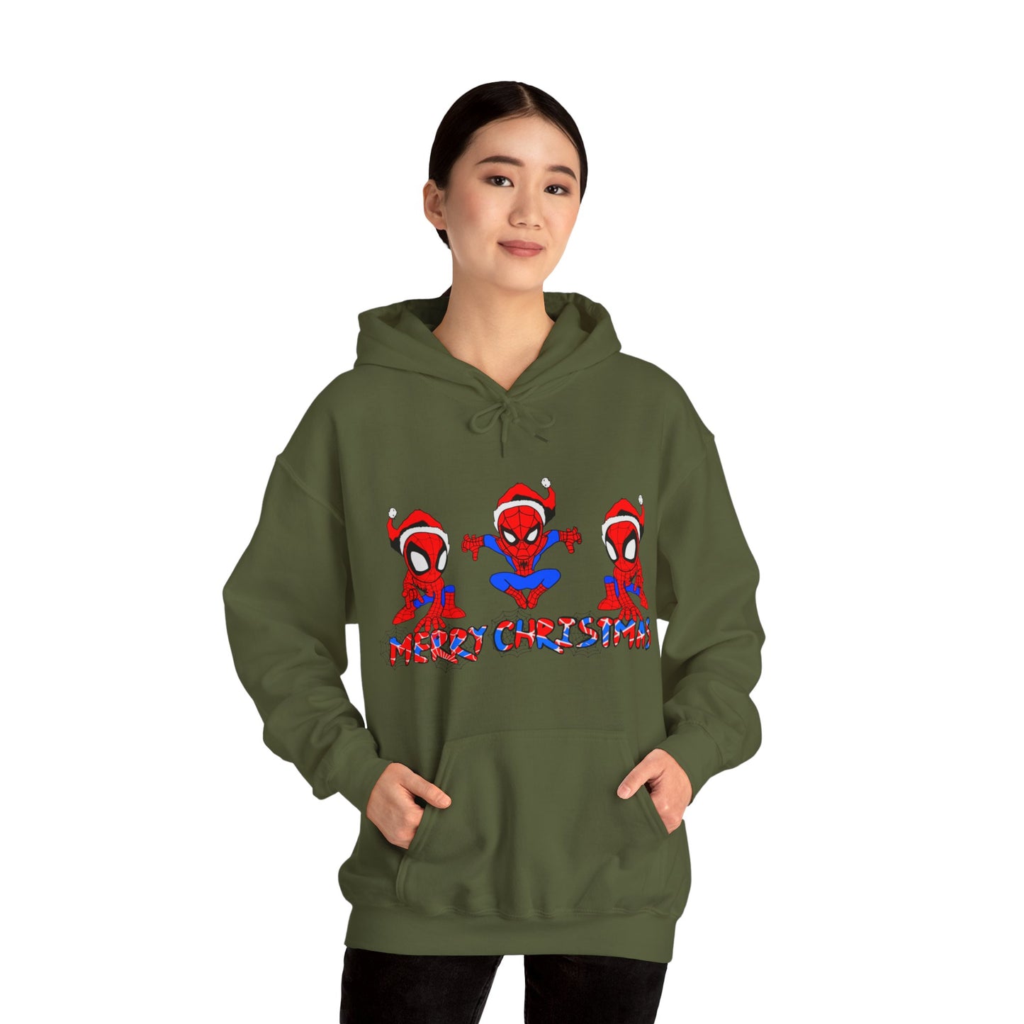 OMNI™ Spider-man Christmas Themed Unisex Heavy Blend Hoodie