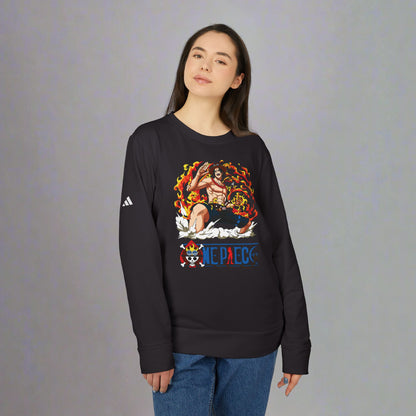 OMNI™ One Piece Mera Mera No Mi Ace Adidas Unisex Fleece Crewneck Sweatshirt