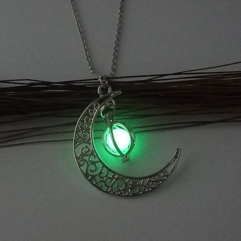 OMNI™ Glowing Moon Luminous Women's Charm Necklace