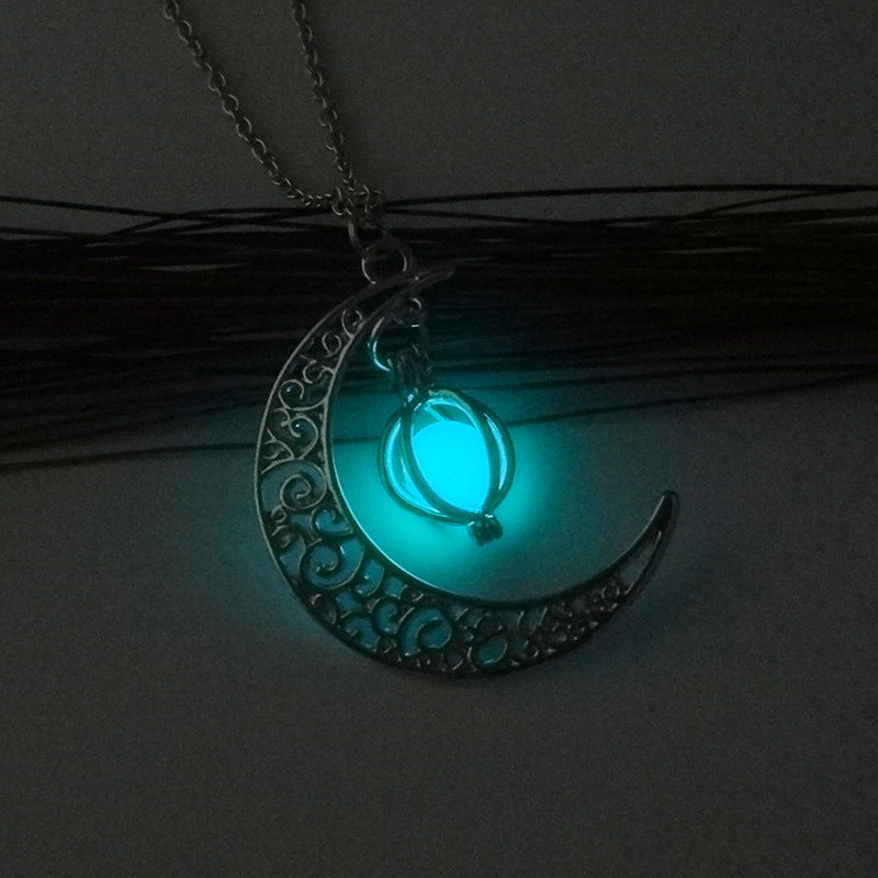 OMNI™ Glowing Moon Luminous Women's Charm Necklace