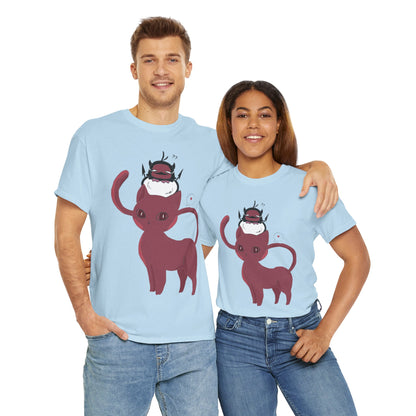 OMNI™ Nero and Rouge Duo Unisex Heavy Cotton T-Shirt