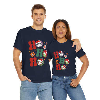 OMNI™ HO! HO! HO! Star Wars Christmas Themed Unisex Heavy Cotton T-Shirt