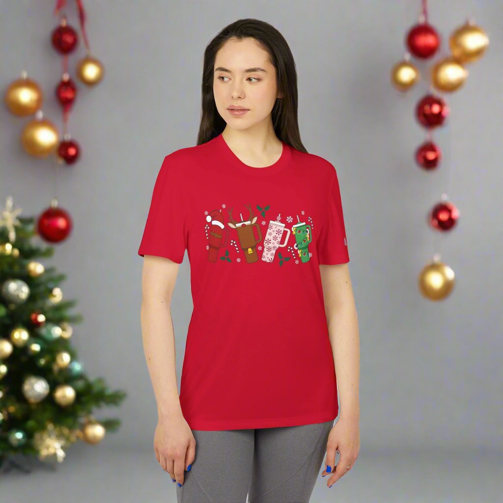 OMNI™ Christmas Tumbler Adidas Unisex Sport T-Shirt