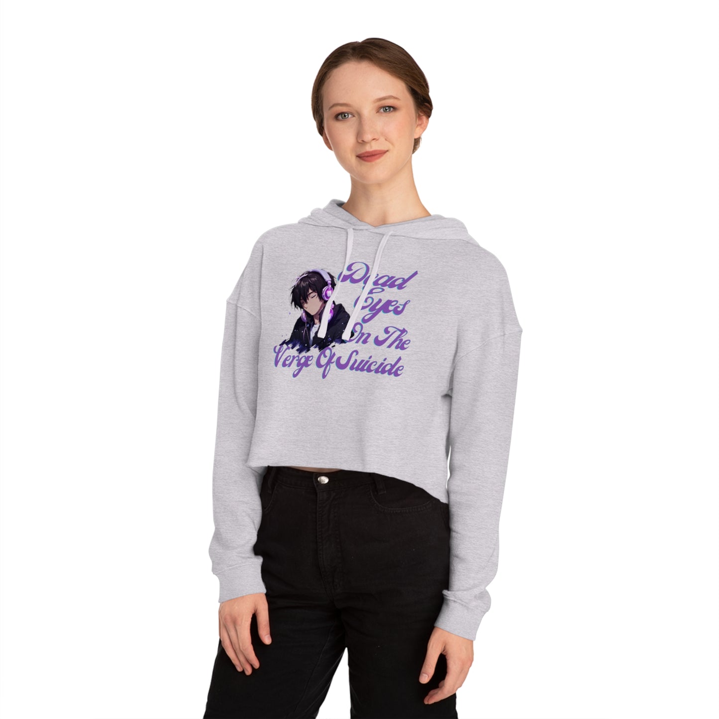 OMNI™ Dead Eyes On The Verge Of Suicide Women’s Cropped Hoodie