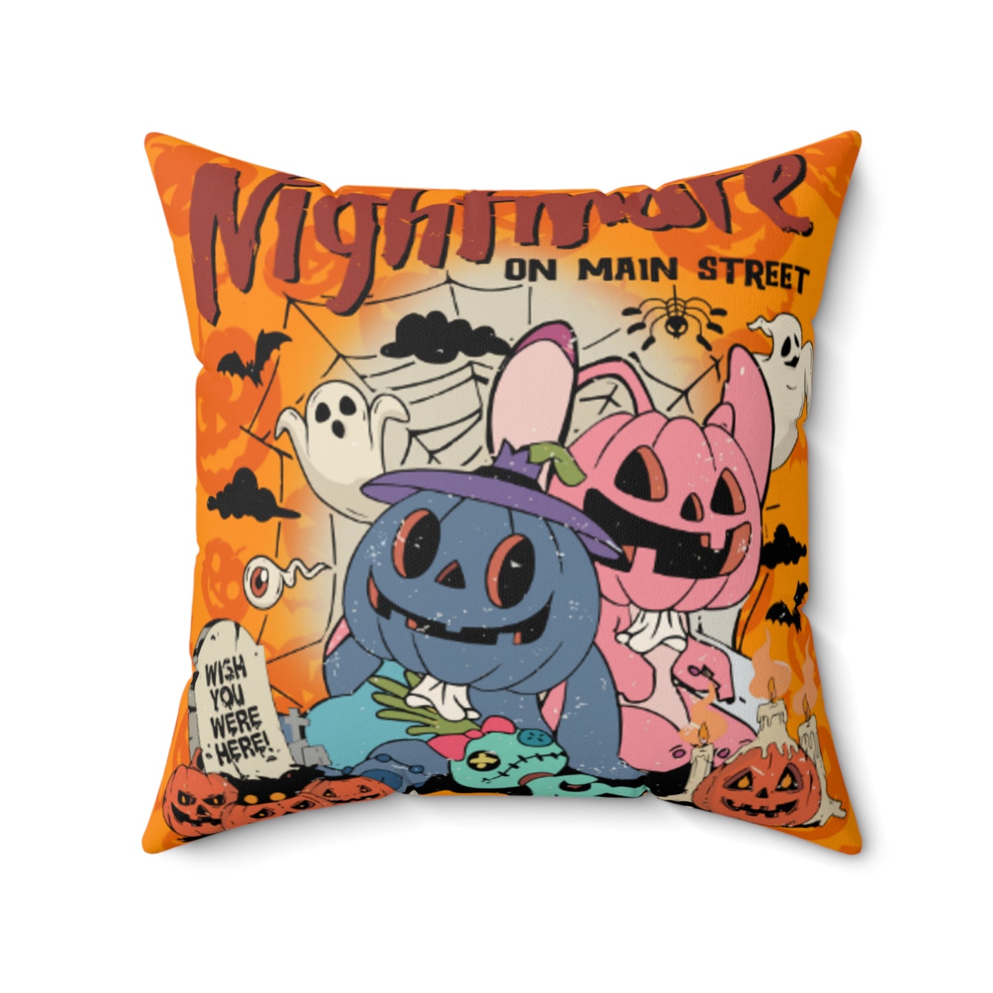 OMNI™ Nightmare On Main Street Spun Polyester Pillow