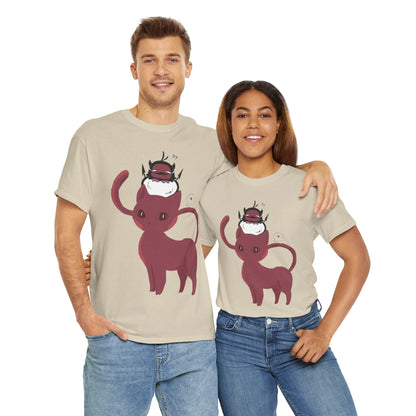 OMNI™ Nero and Rouge Duo Unisex Heavy Cotton T-Shirt