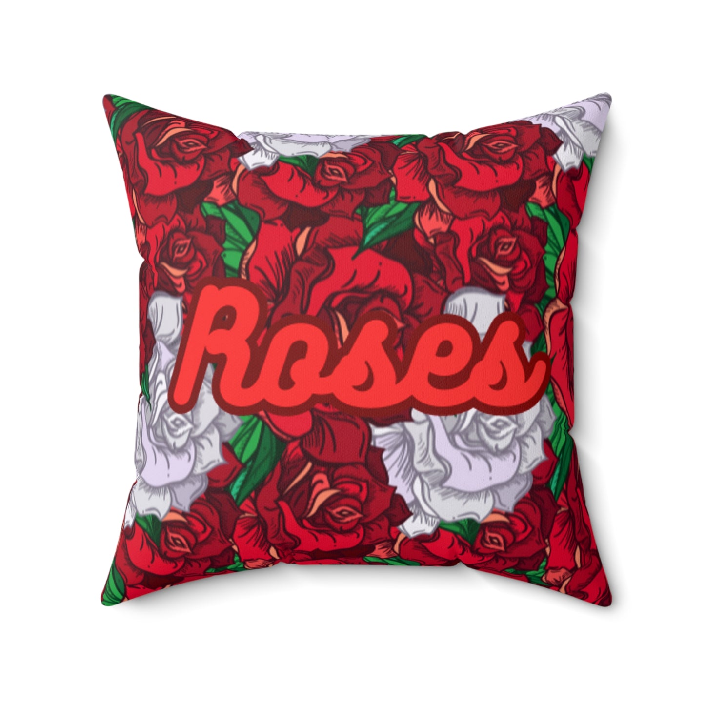 OMNI™ Roses Spun Polyester Square Pillow