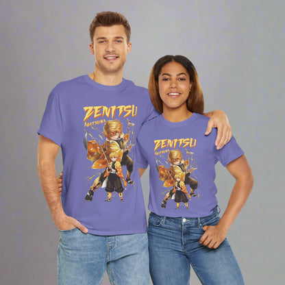 OMNI™ Demon Slayer Zenitsu Agatsuma Unisex Heavy Cotton T-Shirt
