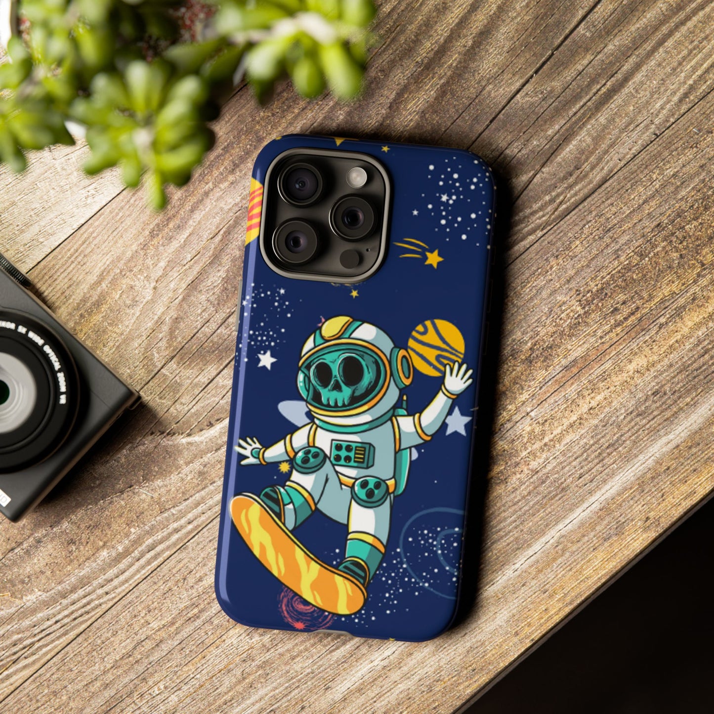 OMNI™ Skeleton Astronaut Space Surfer Double Layered Phone Case