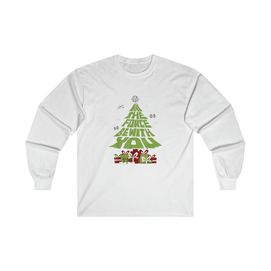 OMNI™ May The Force Be With You Christmas Tree Unisex Ultra Cotton Long Sleeve T-Shirt