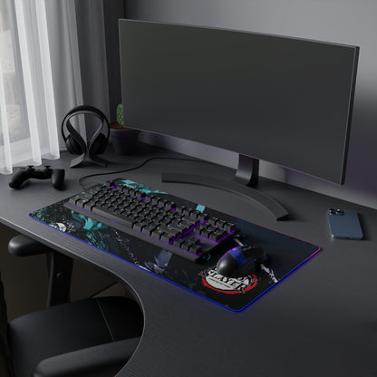 OMNI™ Demon Slayer Tanjiro Water Breathing Technique LED Gaming Mouse Pad