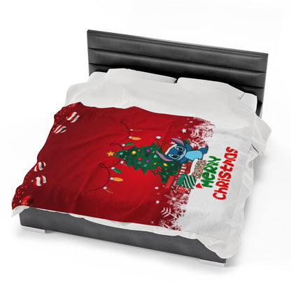 OMNI™ Stitch Christmas Themed Velveteen Plush Blanket