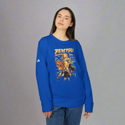 OMNI™ Demon Slayer Zenitsu Agatsuma Adidas Unisex Fleece Crewneck Sweatshirt