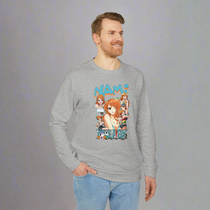 OMNI™ One Piece Cat Burglar Nami Adidas Unisex Fleece Crewneck Sweatshirt