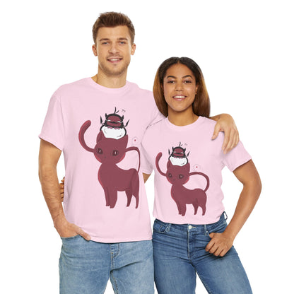 OMNI™ Nero and Rouge Duo Unisex Heavy Cotton T-Shirt