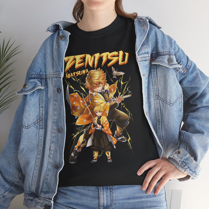 OMNI™ Demon Slayer Zenitsu Agatsuma Unisex Heavy Cotton T-Shirt