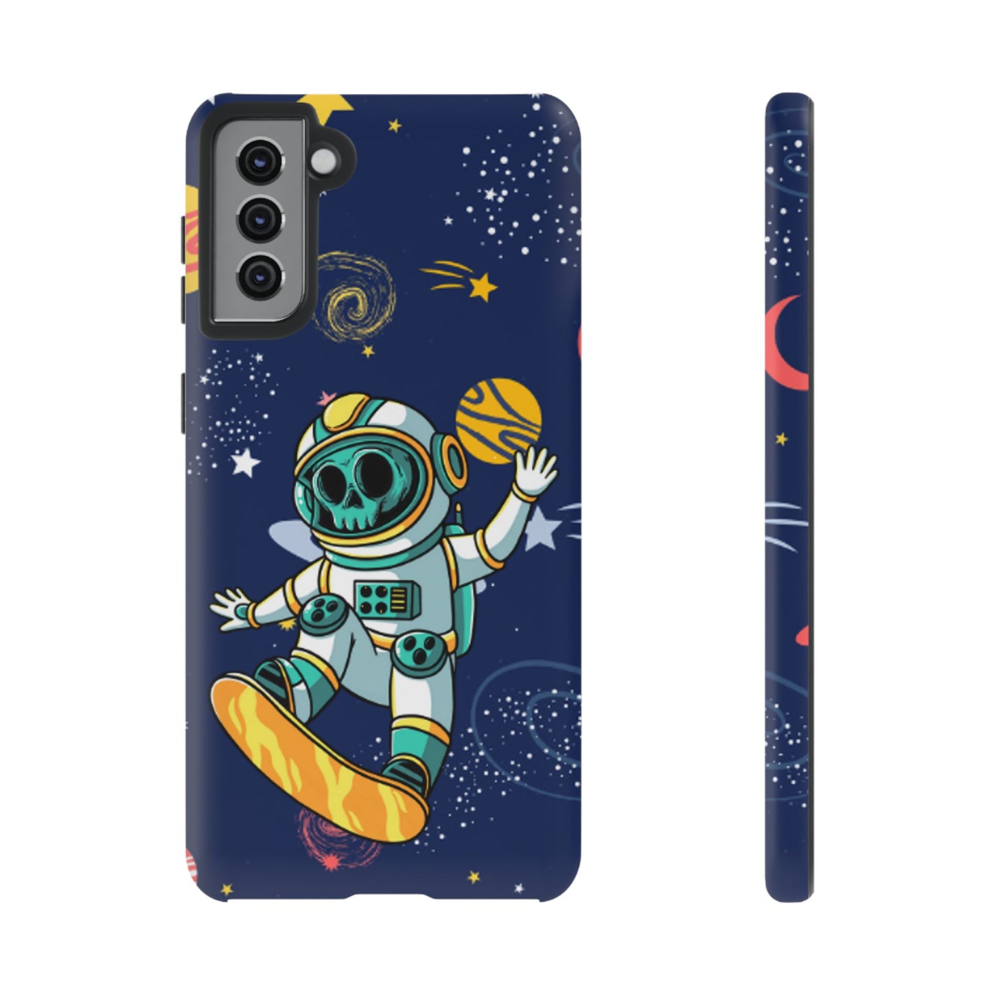 OMNI™ Skeleton Astronaut Space Surfer Double Layered Phone Case