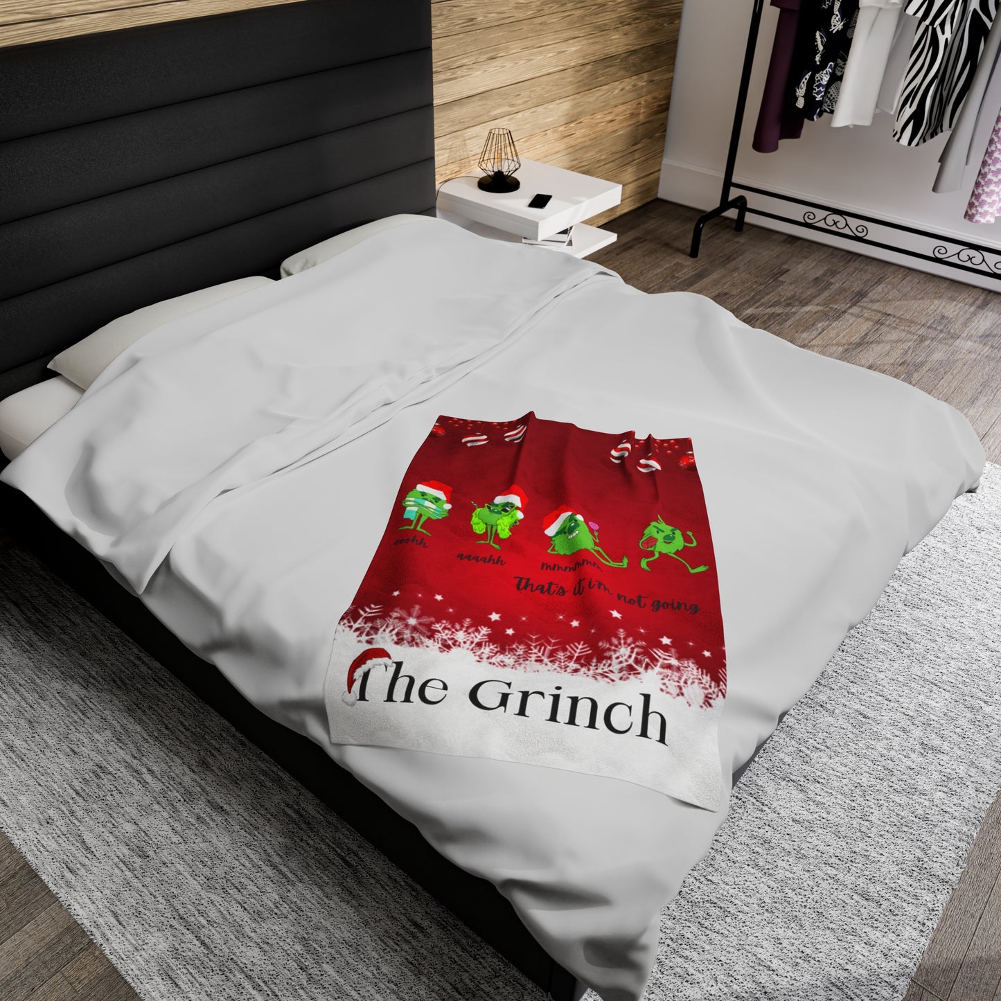 OMNI™ The Grinch "That's It I'm Not Going" Velveteen Plush Blanket