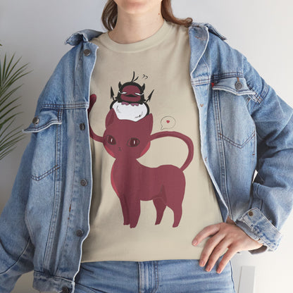 OMNI™ Nero and Rouge Duo Unisex Heavy Cotton T-Shirt