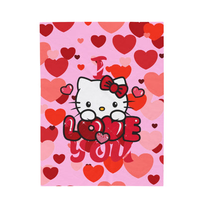 OMNI™ Hello Kitty Valentine's Day Velveteen Plush Blanket