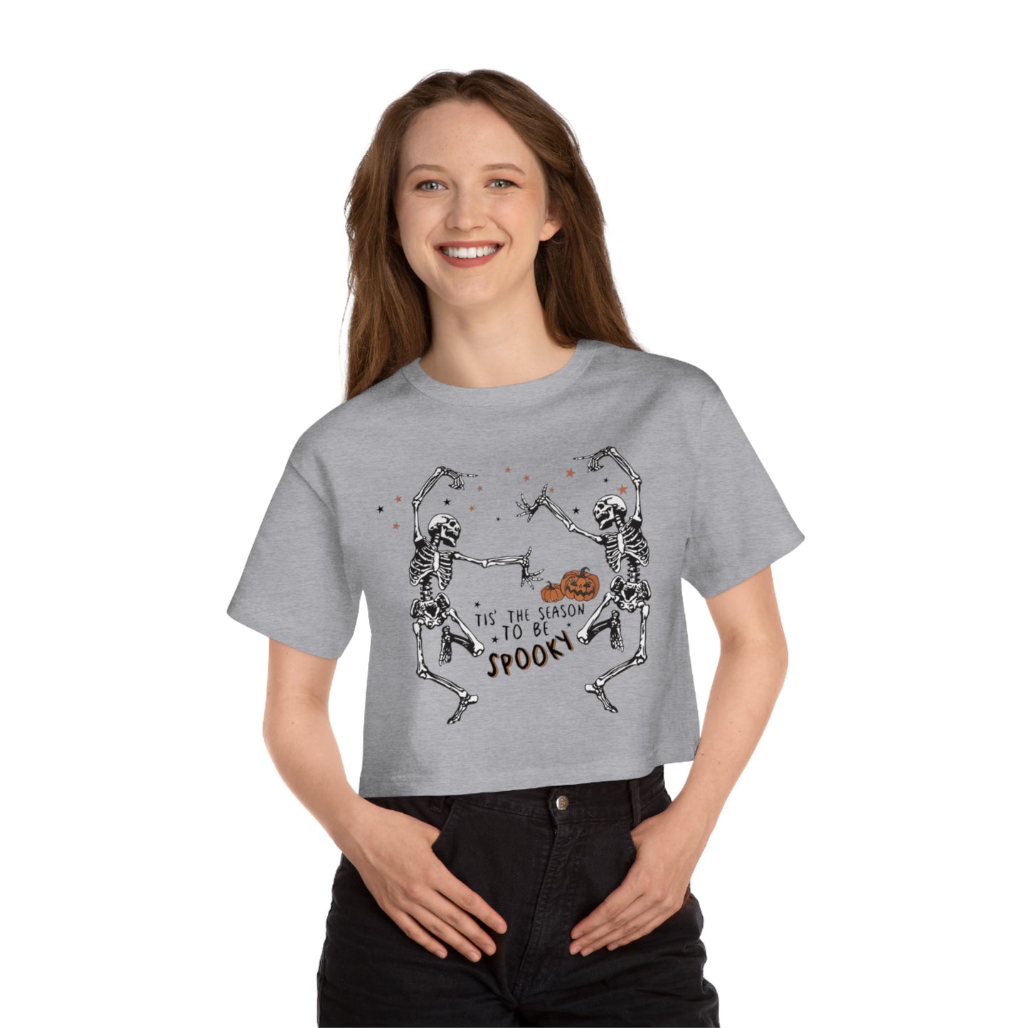 OMNI™ Tis The Season To Be Spooky Champion Women's Heritage Cropped T-Shirt