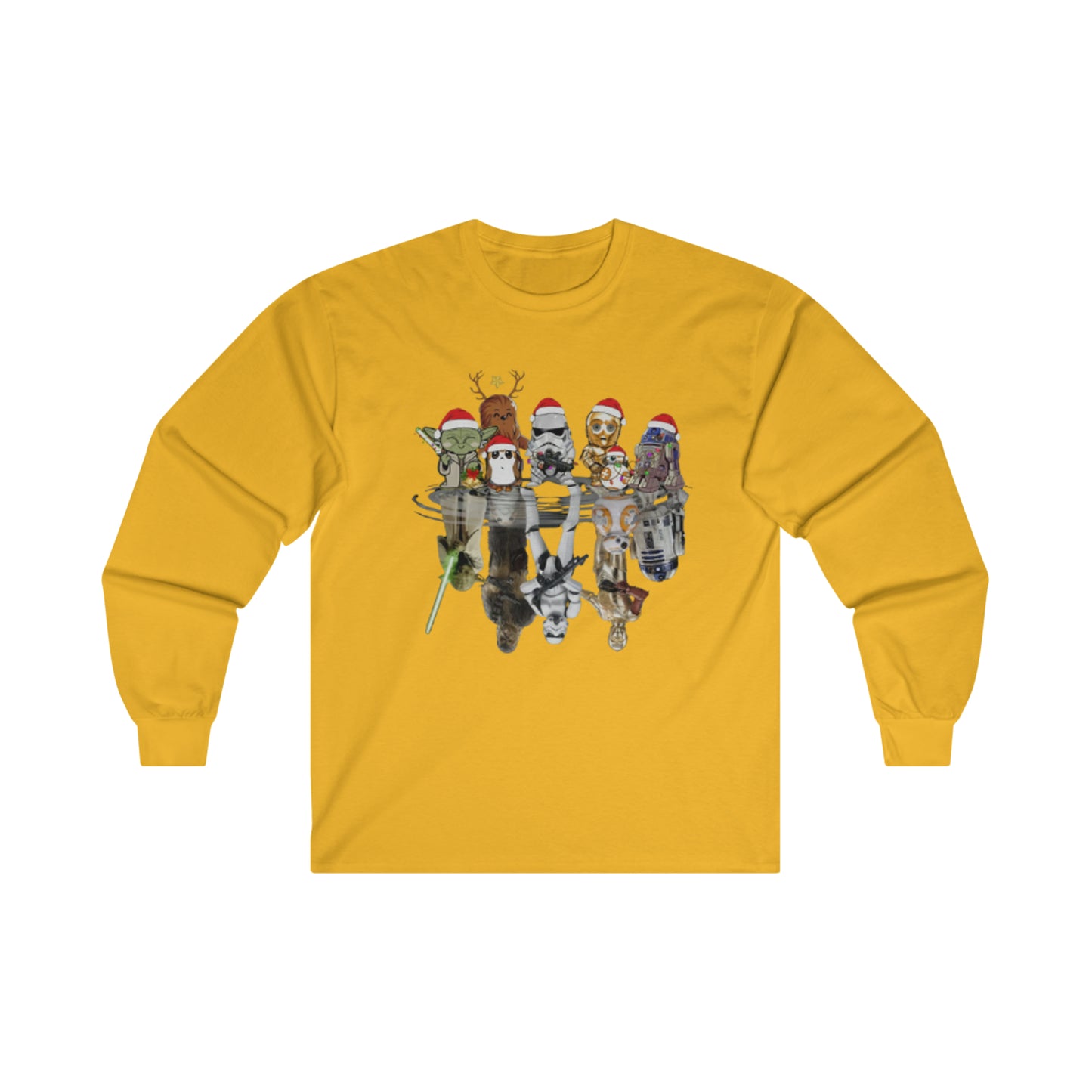 OMNI™ Star Wars Christmas Themed Ultra Cotton Long Sleeve T-Shirt