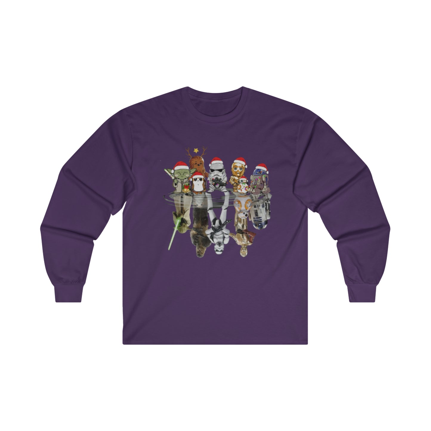 OMNI™ Star Wars Christmas Themed Ultra Cotton Long Sleeve T-Shirt