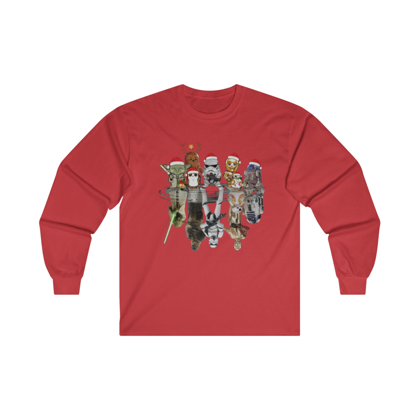 OMNI™ Star Wars Christmas Themed Ultra Cotton Long Sleeve T-Shirt