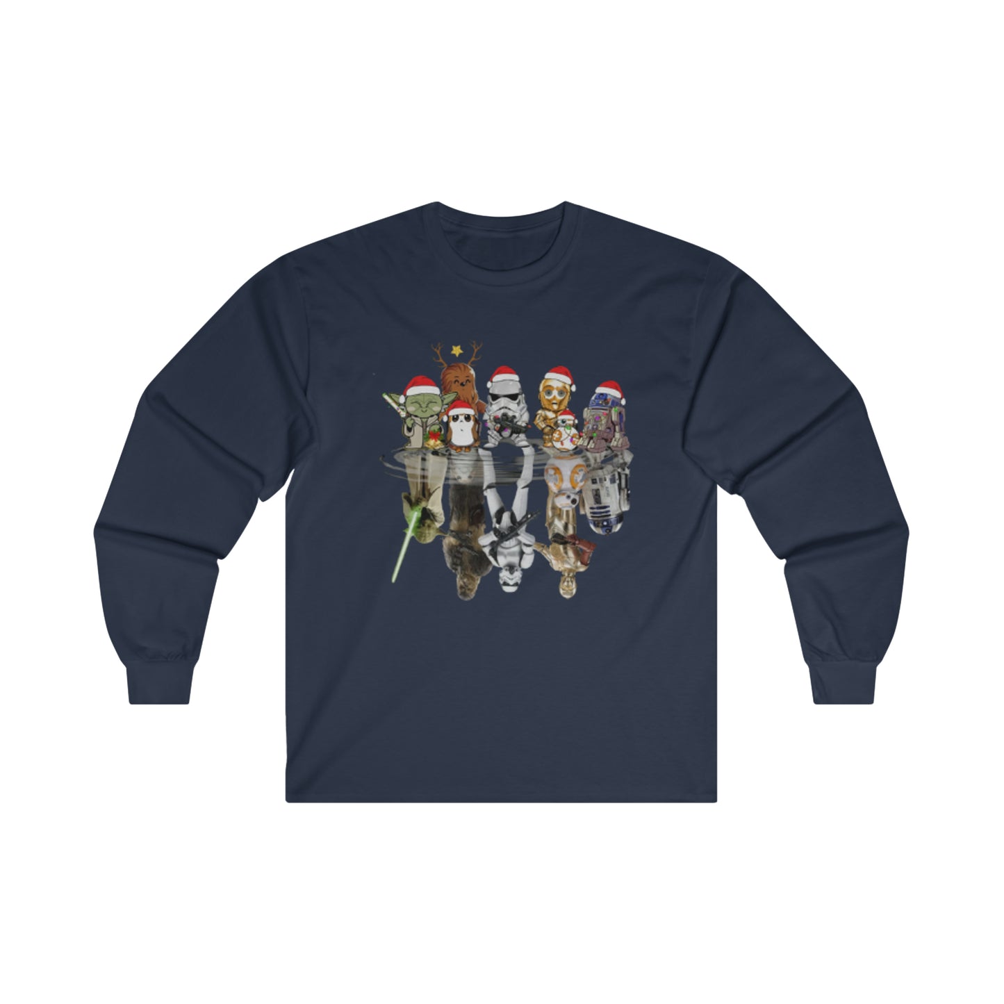 OMNI™ Star Wars Christmas Themed Ultra Cotton Long Sleeve T-Shirt
