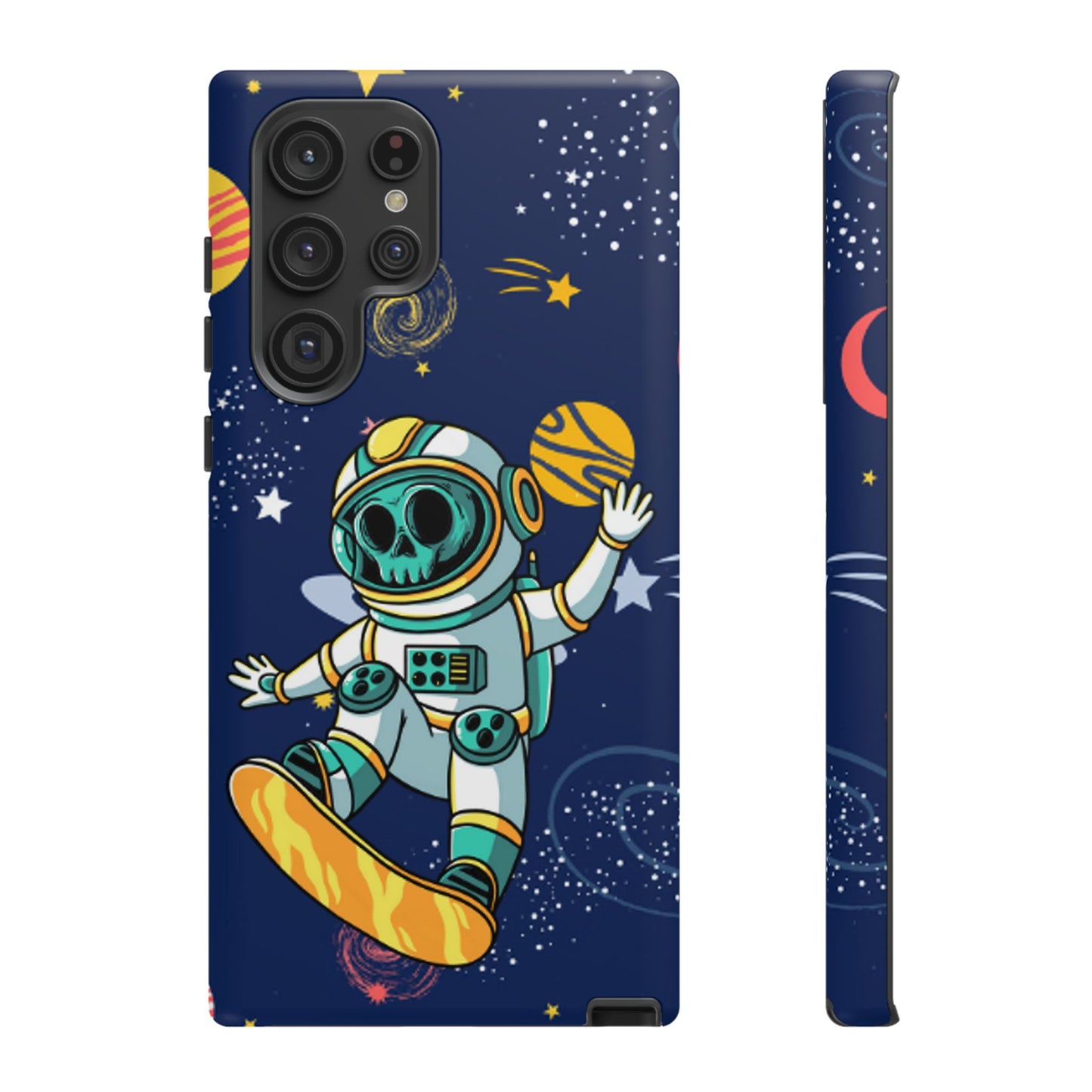 OMNI™ Skeleton Astronaut Space Surfer Double Layered Phone Case