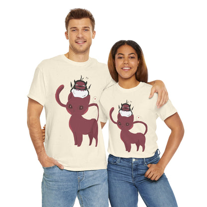 OMNI™ Nero and Rouge Duo Unisex Heavy Cotton T-Shirt
