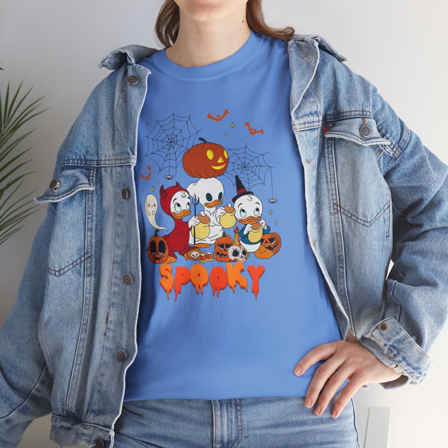 OMNI™ Spooky Halloween Duck Unisex Heavy Cotton T-Shirt