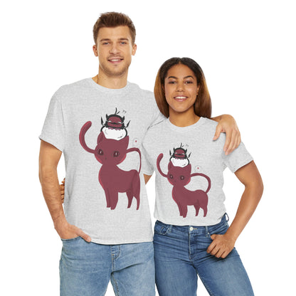 OMNI™ Nero and Rouge Duo Unisex Heavy Cotton T-Shirt