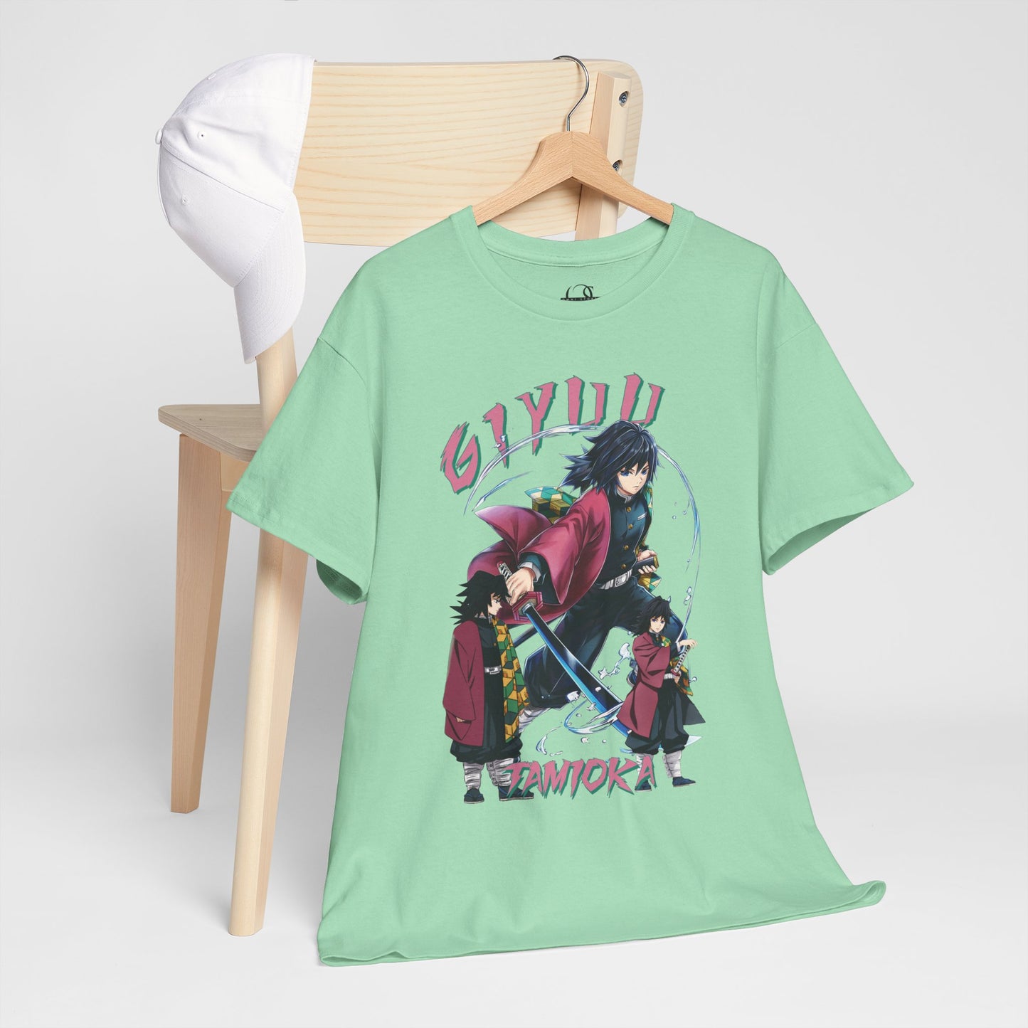 OMNI™ Demon Slayer Water Hashira Giyu Tomioka Unisex Heavy Cotton T-Shirt