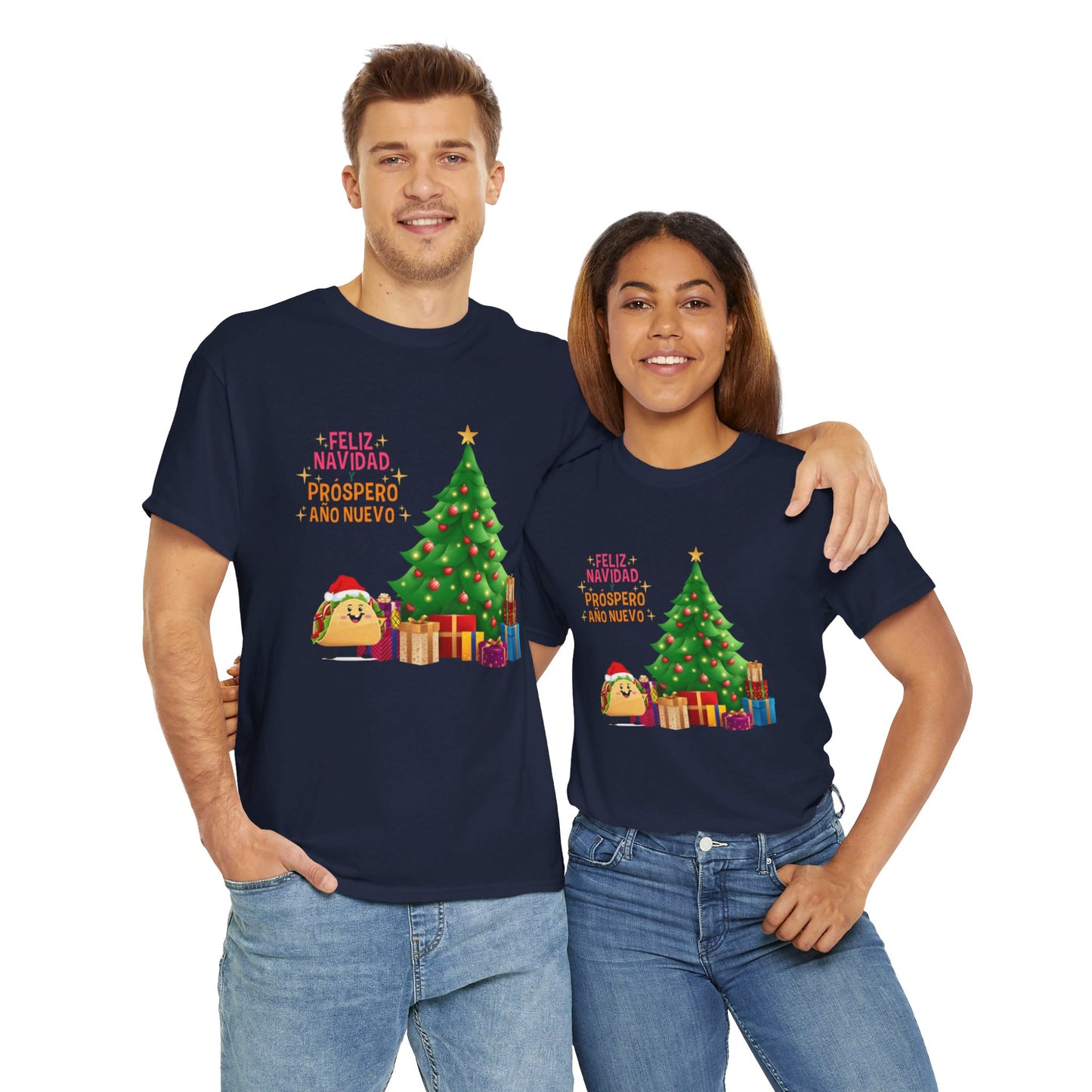 OMNI™ Taco Santa Christmas Holiday Themed Unisex Heavy Cotton T-Shirt