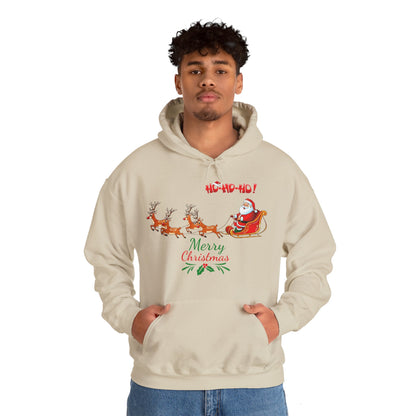 OMNI™ Merry Christmas (Santa and His Reindeer) Hoodie