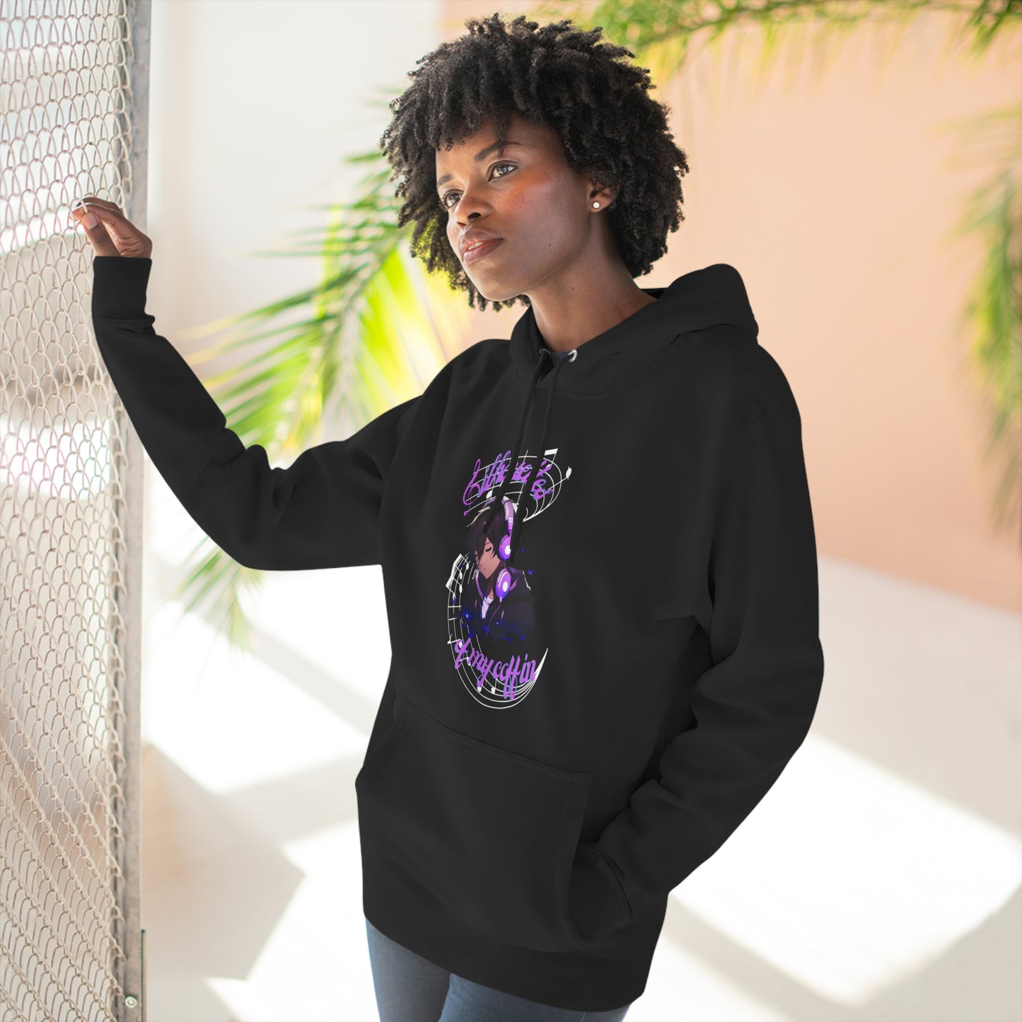 OMNI™ Silhouettes Of My Coffin Unisex Three-Panel Fleece Hoodie