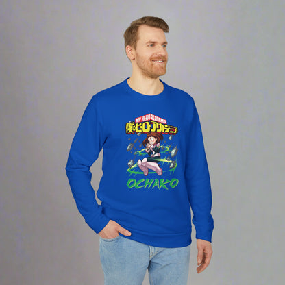 OMNI™ My Hero Academia Ochako Uraraka Adidas Unisex Fleece Crewneck Sweatshirt