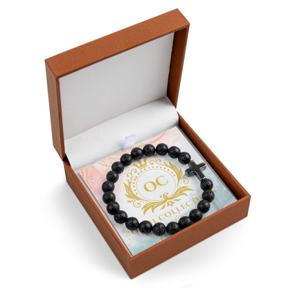 OMNI™ Collections Branded Cross Bead Bracelet