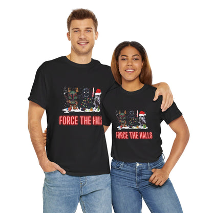 OMNI™ Star Wars Trio (Darth Vader, Boba Fett and Stromtrooper) Christmas Themed  Unisex Heavy Cotton T-Shirt