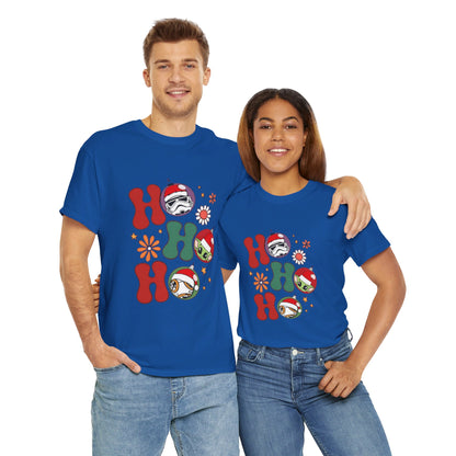 OMNI™ HO! HO! HO! Star Wars Christmas Themed Unisex Heavy Cotton T-Shirt