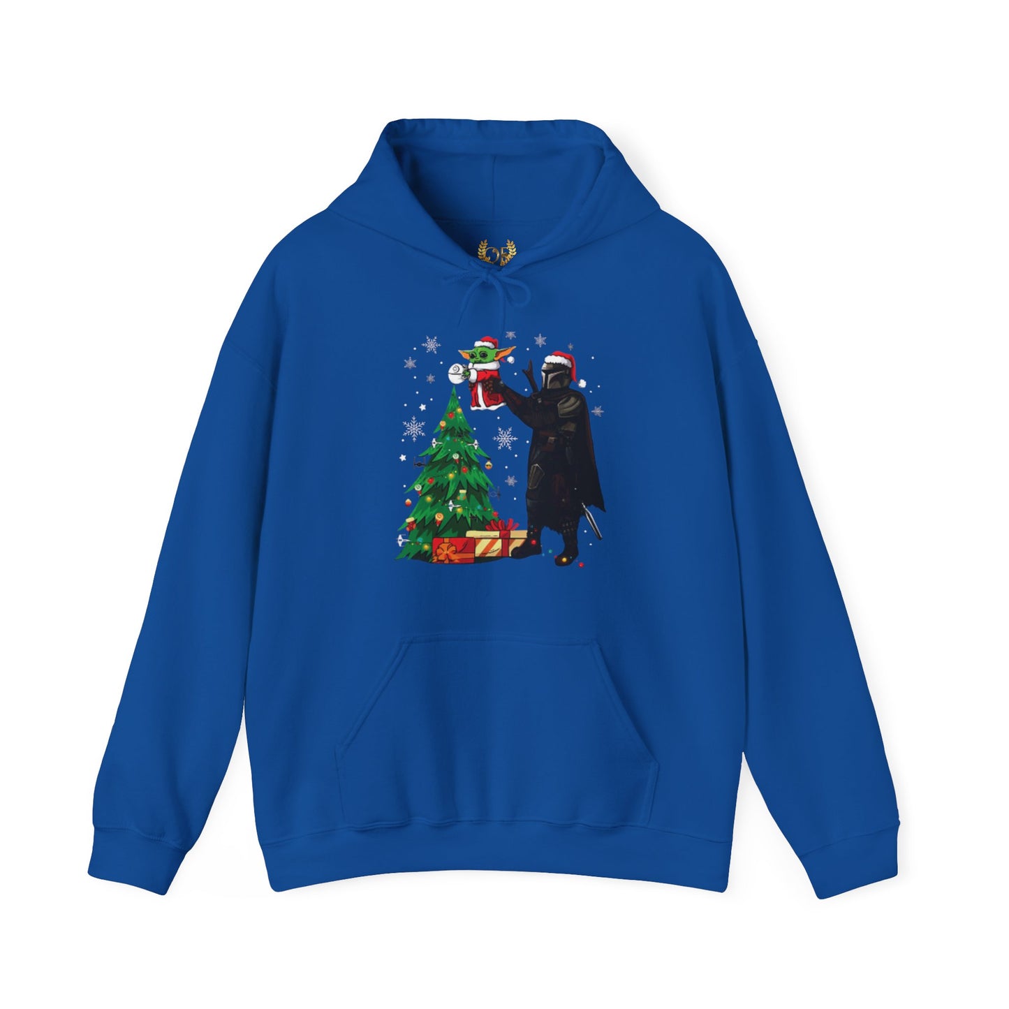 OMNI™ Star Wars Mandalorian and Baby Yoda Christmas Themed Unisex Hoodie