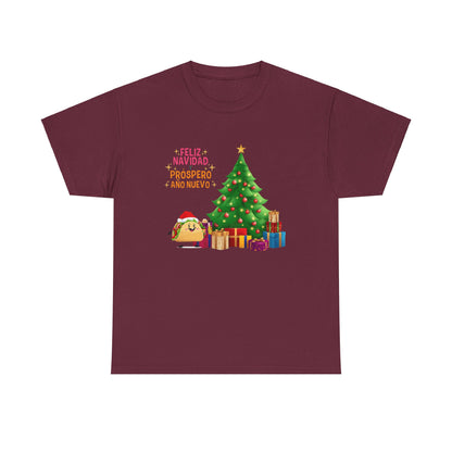 OMNI™ Taco Santa Christmas Holiday Themed Unisex Heavy Cotton T-Shirt