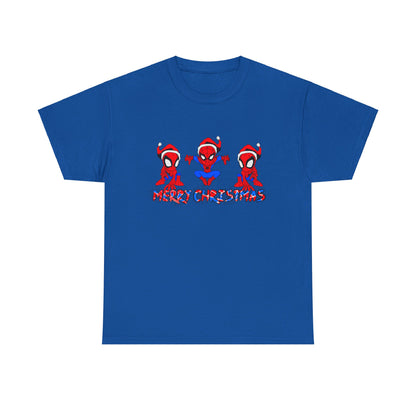 OMNI™ Spider-man Christmas Themed Unisex Heavy Cotton T-Shirt