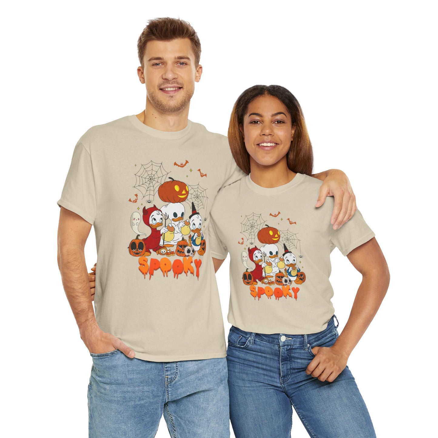 OMNI™ Spooky Halloween Duck Unisex Heavy Cotton T-Shirt