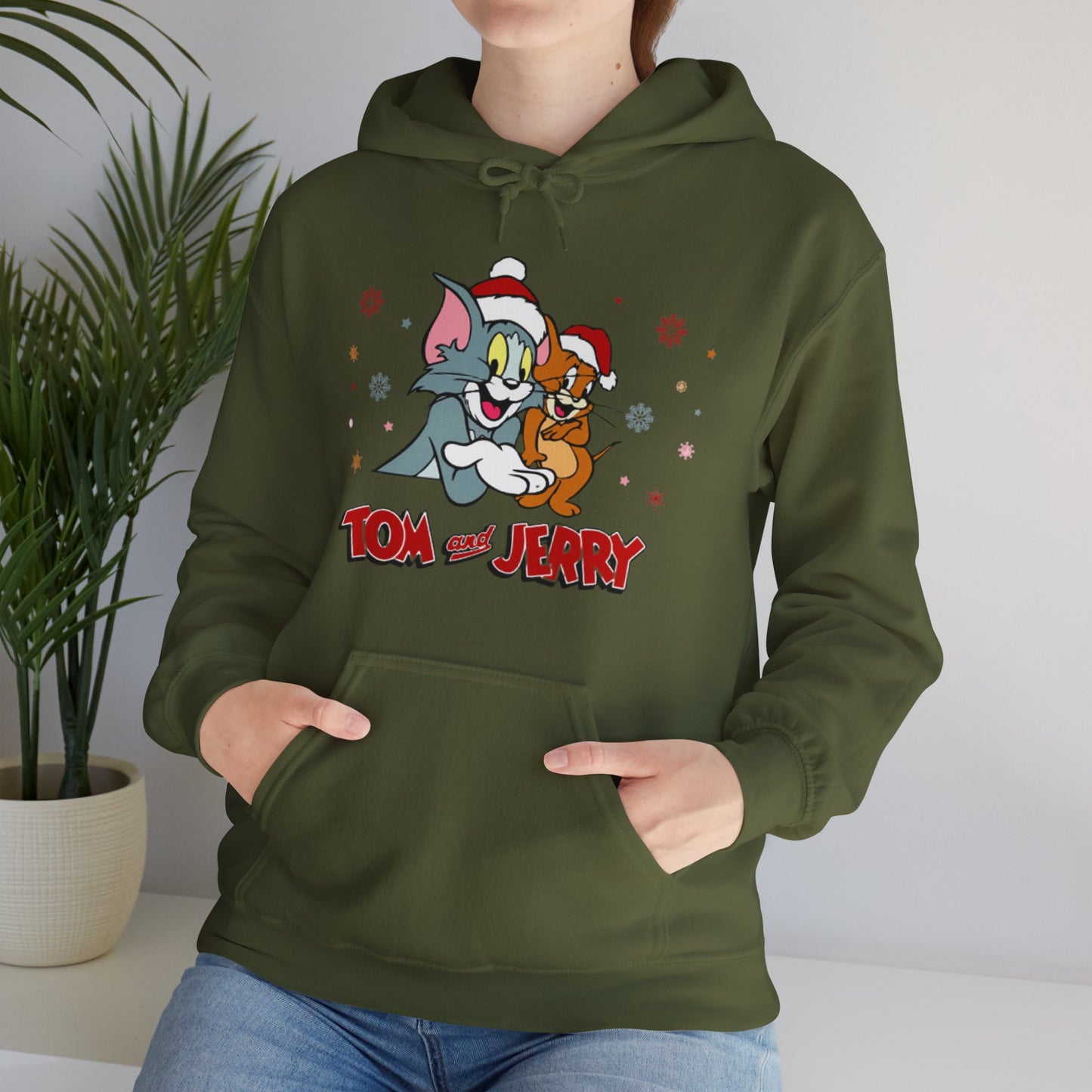 OMNI™ Tom and Jerry Christmas Themed Unisex Heavy Blend Hoodie