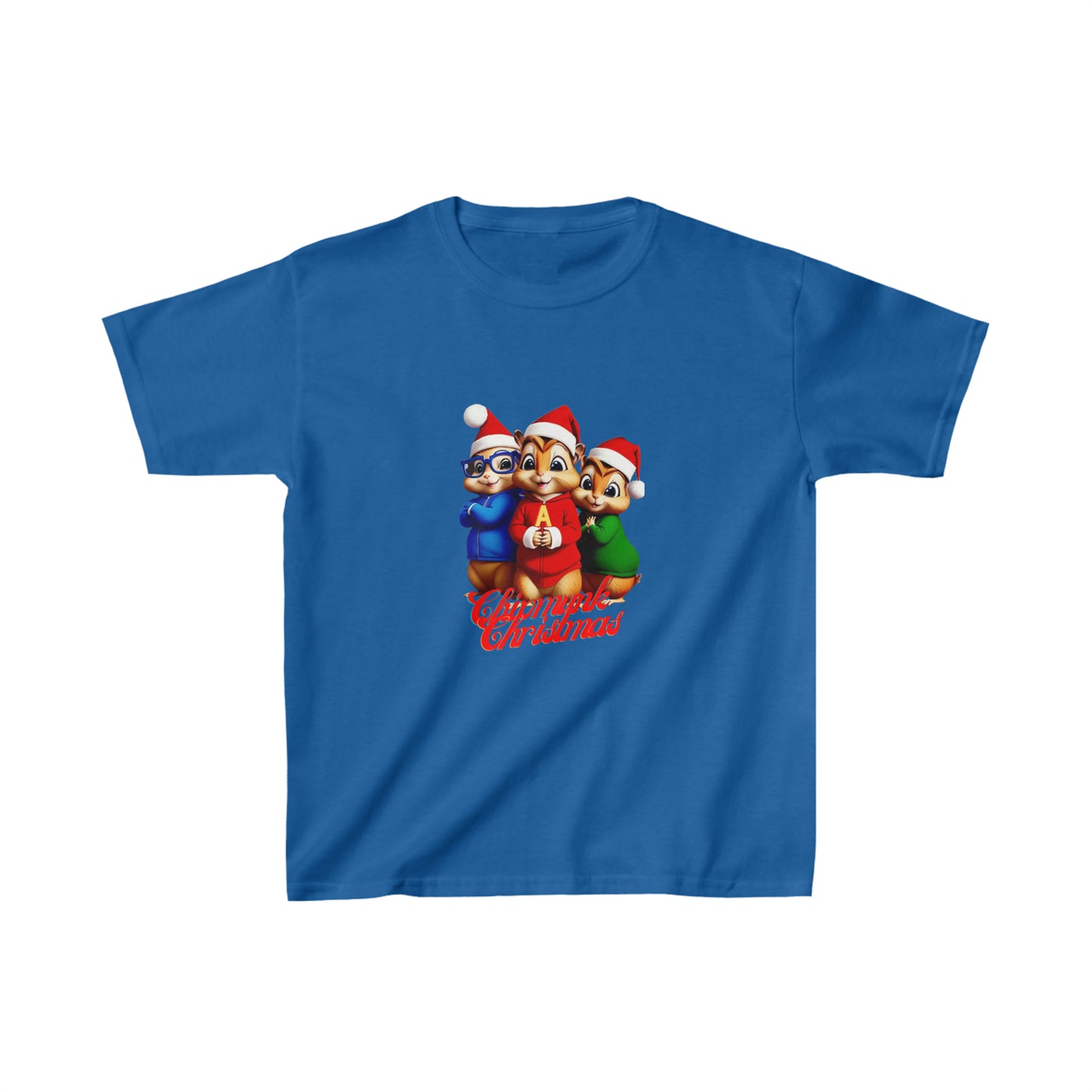 OMNI™ Chipmunk Christmas Kids Heavy Cotton T-Shirt