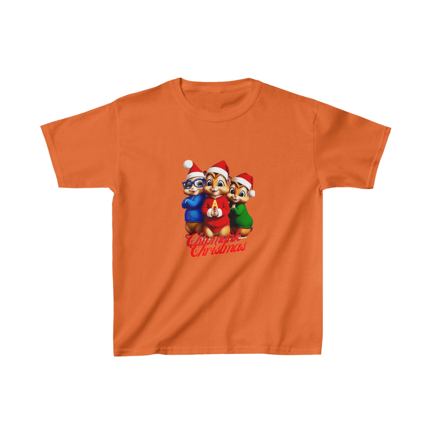 OMNI™ Chipmunk Christmas Kids Heavy Cotton T-Shirt