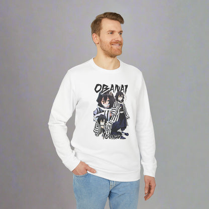 OMNI™ Demon Slayer Serpent Hashira Obanai Iguro Adidas Unisex Fleece Crewneck Sweatshirt