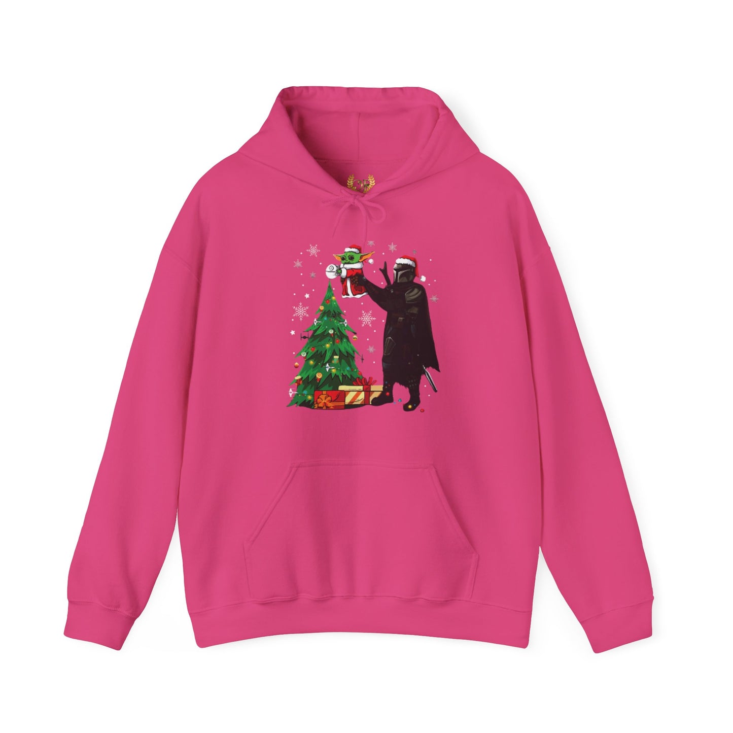 OMNI™ Star Wars Mandalorian and Baby Yoda Christmas Themed Unisex Hoodie